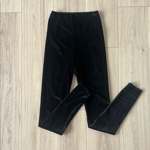 Wilfred Free Luxe Black Velvet Leggings